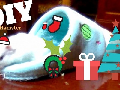 Hamster SLIPPER BED!!! (Christmas DIY) | Sugar tries it out #2 |