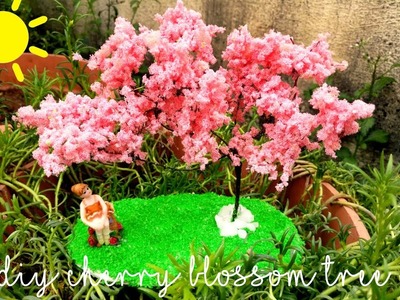 How to do a miniature Cherry blossom tree | DIY with 3 simple materials