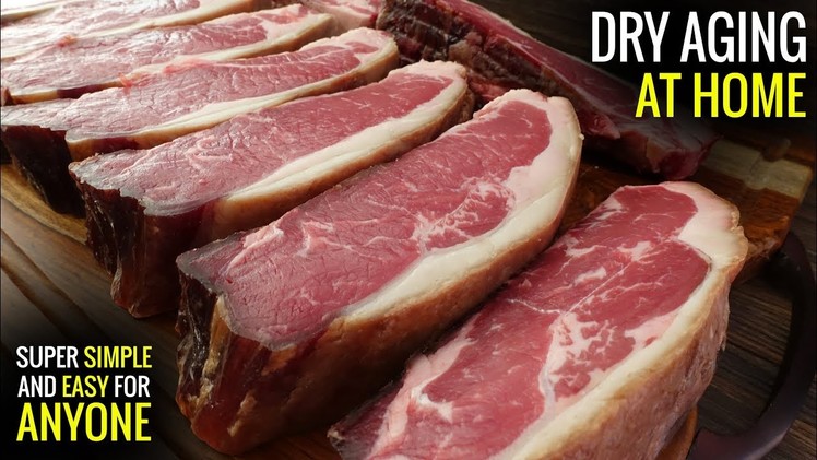 How to DRY AGE STEAKS AT HOME for Sous Vide - DIY Dry Aged