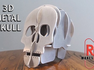 How to Make a 3D METAL SKULL pen holder