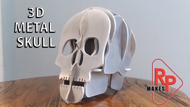 How to Make a 3D METAL SKULL pen holder