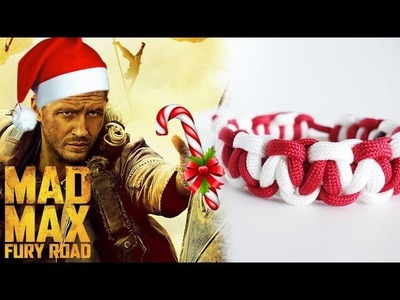 How to Make a Mad Max Candy Cane Paracord Bracelet Tutorial