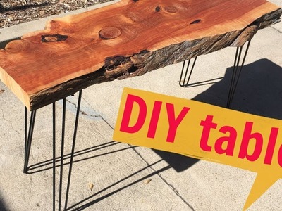 How to Make a Modern Hairpin Leg Table | DIY with Caitlin Video | Do it Yourself