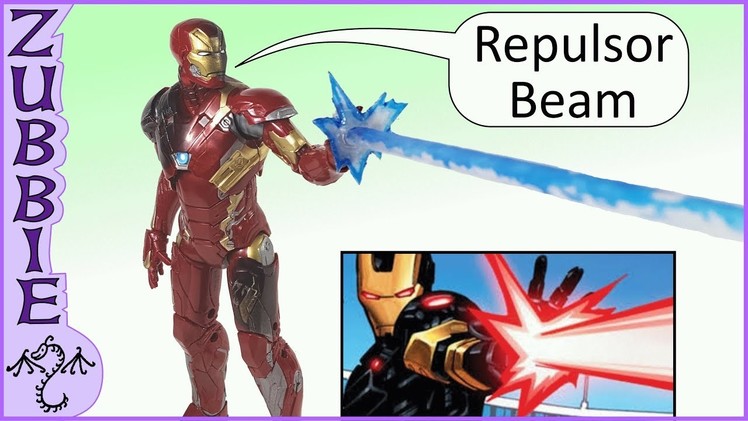 How To Make an Iron Man Repulsor Beam Effect, DIY Action Figure Effect