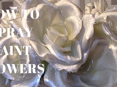 HOW TO PAINT FAKE FLOWERS. DOLLAR TREE DIY