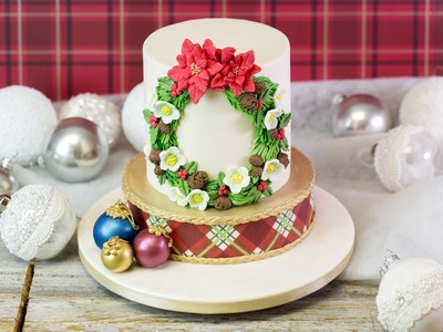 Karen Davies Sugarcraft Moulds. Molds - Winter Wreath - Tutorial - How To