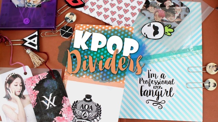 KPOP DIY: Make your own KPOP DIVIDERS |K-freakEnglish| AOA, EXO, MONSTAX, SVT, WJSN, MAMAMOO