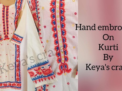 Kurti. kameez Hand embroidery | Keya's craze.157