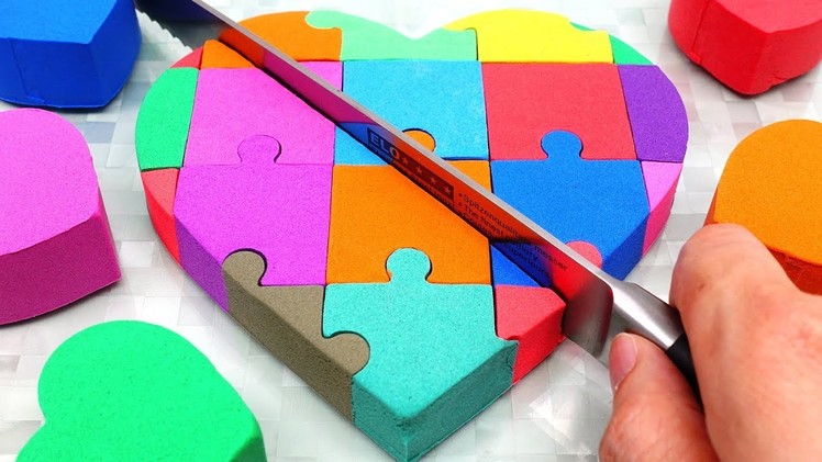 Learn Colors Mad Mattr Rainbow Puzzle Cake DIY How to make for Kids