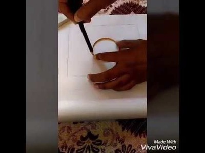 Nakshi Kantha.Bed sheet design tutorial for beginners_part_1.নকশীকাঁথা নকশা.Hand embroidery design