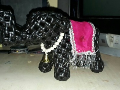 Plastic Wire Elephant Step by Step Clear Tutorial (1.4) in Tamil. கூடை வயரில் யானை செய்தல்
