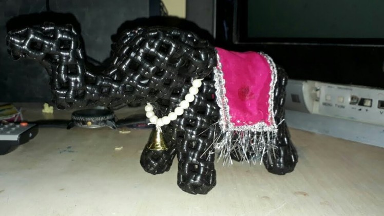 Plastic Wire Elephant Step by Step Clear Tutorial (1.4) in Tamil. கூடை வயரில் யானை செய்தல்