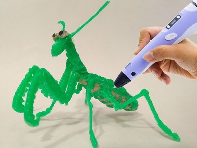 Praying Mantis Drawing With 3D PEN Video for Kids