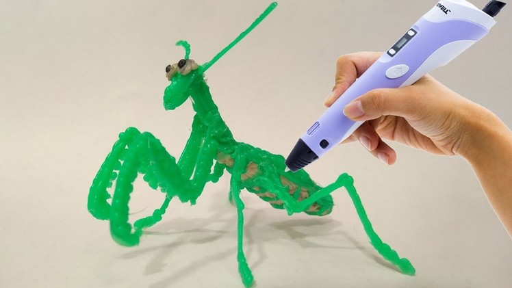 Praying Mantis Drawing With 3D PEN Video for Kids