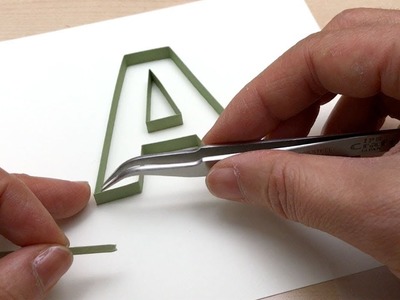 Quilling Tutorial - Letter A - Outline
