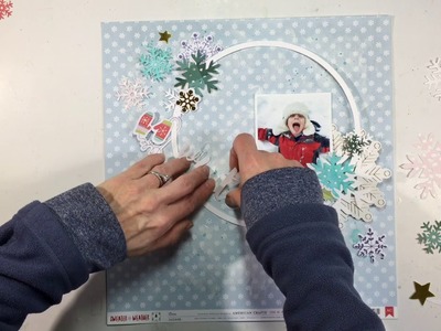Scrapbooking Process #133- "I Heart Winter" for Hip Kit Club