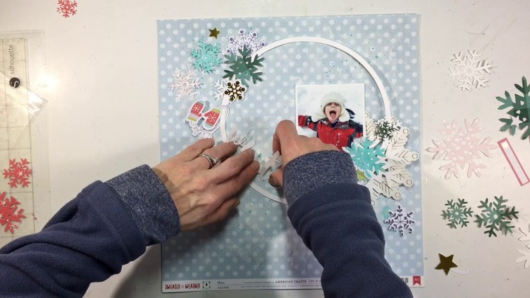 Scrapbooking Process #133- "I Heart Winter" for Hip Kit Club
