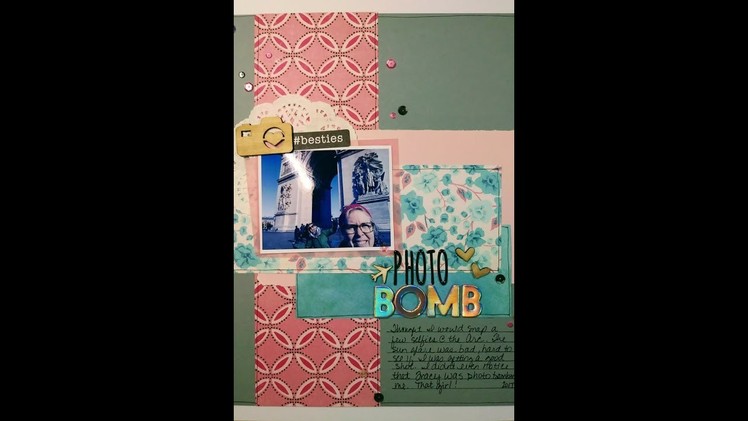 Scrapbooking Process #18: Nov 2017 Clique Kits Photo Bomb