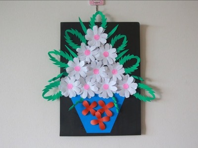 Simple Home Decor | Wall Decoration Hanging Flower | Beautiful Paper Craft Ideas | Diys