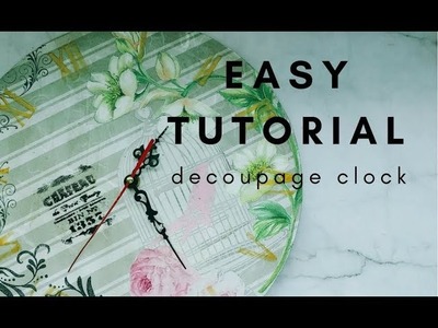 Studio Decoupage Easy Tutorial Clock