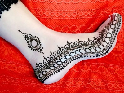 Stylish Feet Henna Design | Gulf Mehndi for Legs | Henna Tutorial - Naush Artistica
