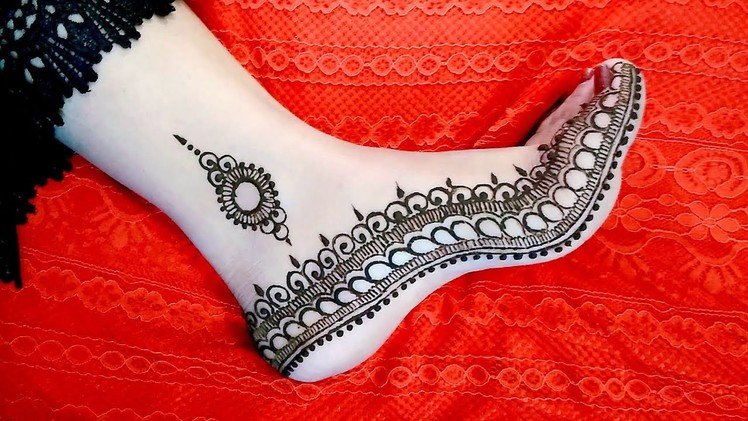 Stylish Feet Henna Design | Gulf Mehndi for Legs | Henna Tutorial - Naush Artistica