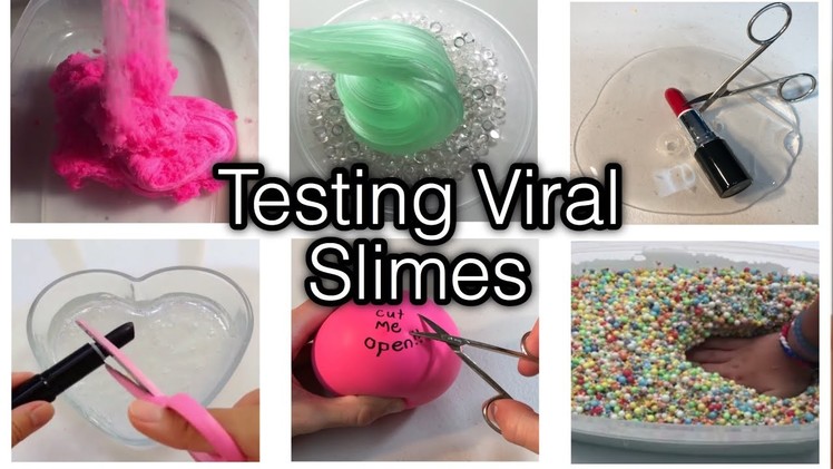 TESTING 5 VIRAL INSTAGRAM SLIMES! SATISFYING SLIME DIY COMPILATION!