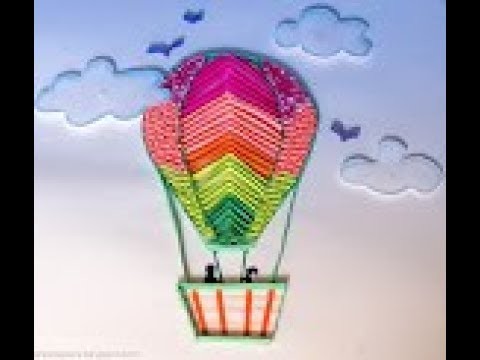Wall decor quilling |Hot Air Balloon quilling tutorial for beginners |DIY wall decor ideas