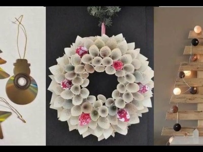 100 ideas to decorate this Christmas with recycled material 2017