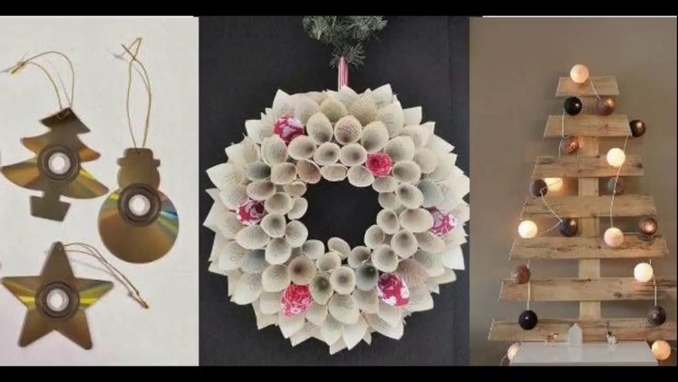 100 ideas to decorate this Christmas with recycled material 2017