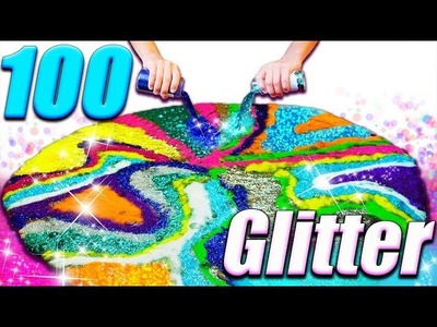 100 Pounds of Glitter Slime Challenge with Life with Brothers