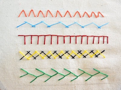 Basic Hand Embroidery Stitches Tutorial for Beginners | Part-2