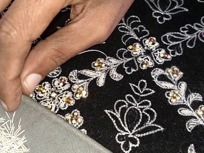Beautiful hand embroidery | Zardozi embroidery work | Embroidery ideas for men dress | HD Video