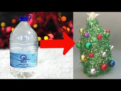 Christmas decorations| using plastic bottles| Christmas tree out of plastic bottle| xmas tree