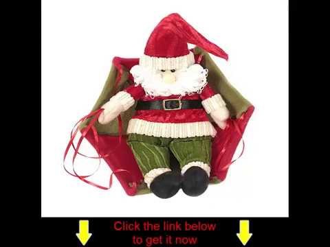 Christmas Tree Hanging Decoration Parachute Santa Snowman Claus Xmas Ornaments