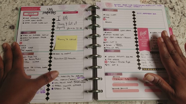 Daydreamer Happy Planner . . Part two weekly section
