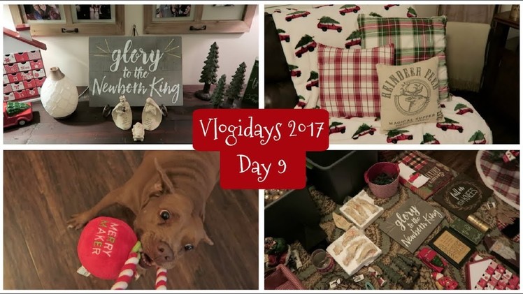 Decorate With Me for Christmas | Family Room | Vlogidays 2017 Day 9