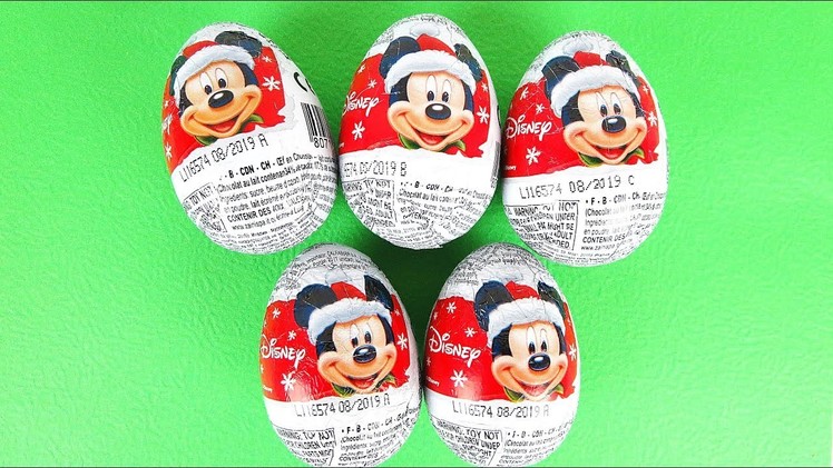 Disney Christmas Chocolate Surprise Eggs!