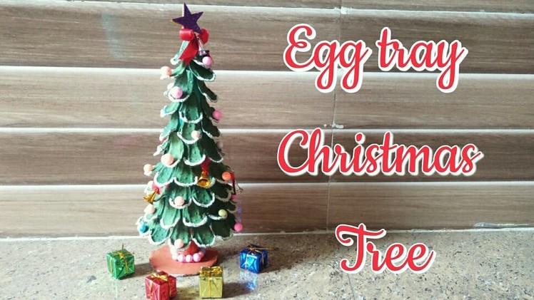 DIY Christmas Tree. Christmas Tree Making From EggTray. Christmas Tree making For Kids Project