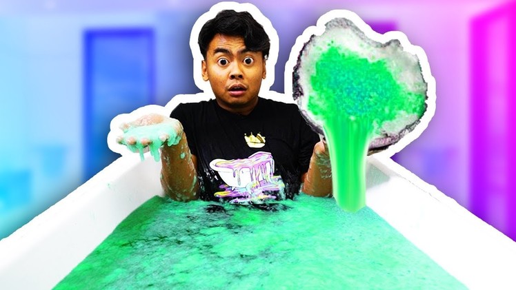 DIY GIANT JELLY BATH BOMB! (Slime Inside!)
