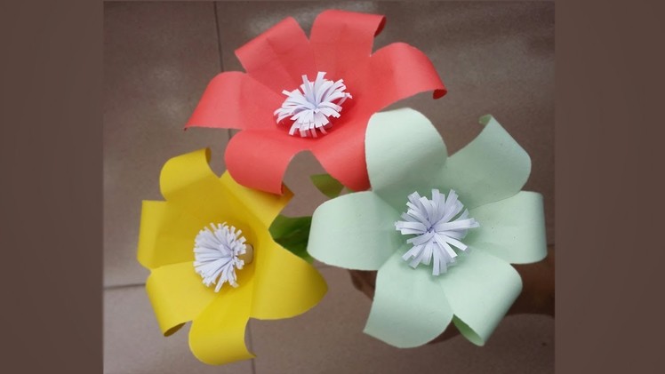 DIY: Paper Lily Flower !!! How to Make Easy & Beautiful Paper Lily Flower !!!