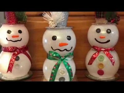 Dollar Tree DIY Fishbowl Snowman Collab with Jeri-Ann Henson December 11, 2017
