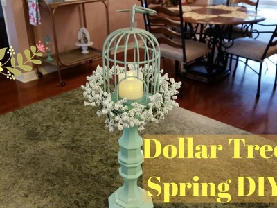 Dollar Tree Spring Birdcage Candleholder DIY