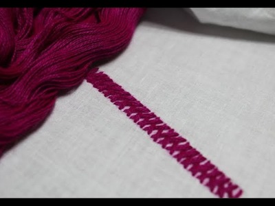 Easy Hand Embroidery Stitches | Herringbone Stitches | Episode 10