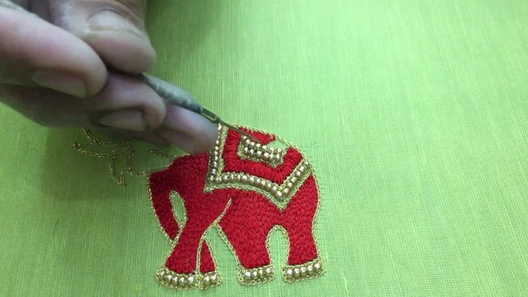 Elephant Hand Embroidery