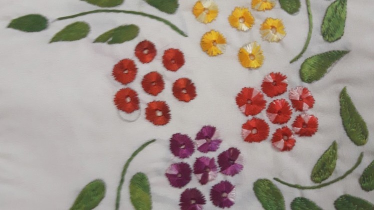 Flower Chicken Stitch | Flower Hand Embroidery | Embroidery Designs Beautiful Custom Flowers