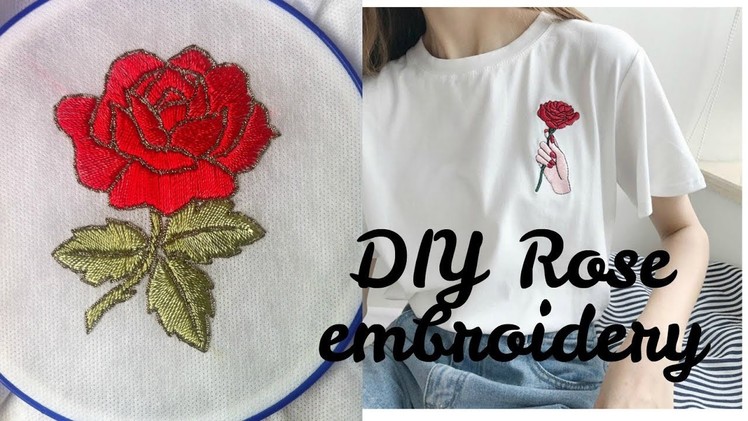 Hand Embroidery design | Rose