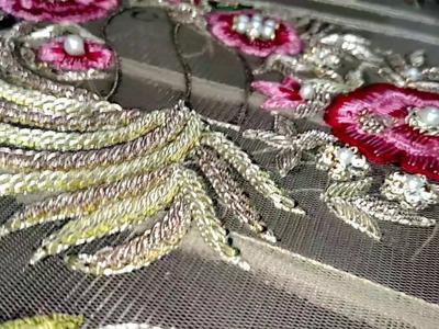 Hand embroidery | Latest embroidery design for dress | Beautiful embroidery dress design | HD