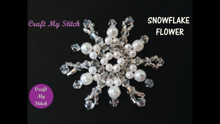 Hand Embroidery | Snowflake flower