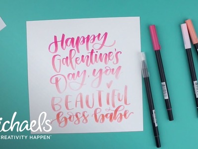 Hand Lettering with Tombow | Michaels